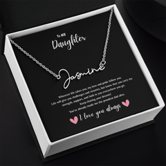 Customized necklace from Dad to Daughter